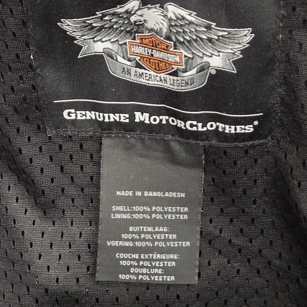 Harley Davidson Longhorn Windproof Riding Jacket Padded Men's 3XL EXCELLENT